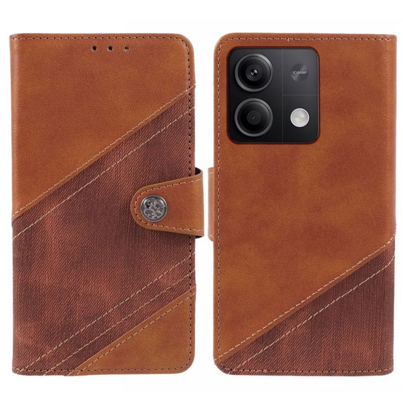 Flip Case Leren Xiaomi Redmi Note 13 5g Bi-textuur