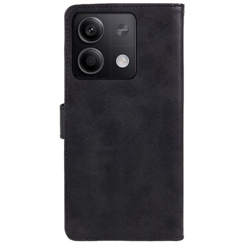 Flip Case Leren Xiaomi Redmi Note 13 5g Ledereffect Met Riem