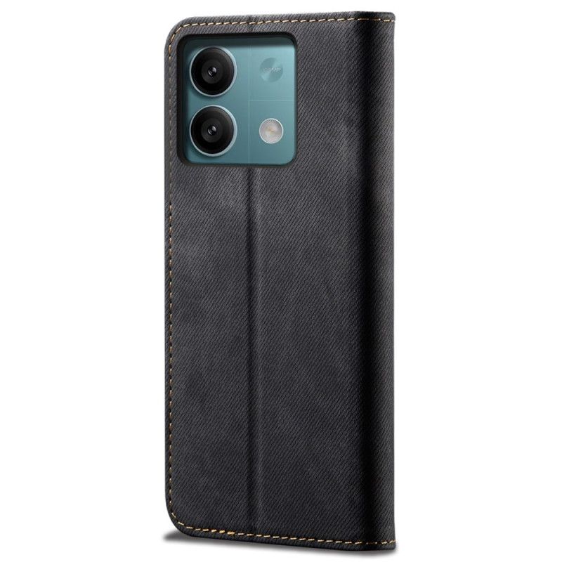 Folio-hoesje Xiaomi Redmi Note 13 5g Jeansstof Bescherming Hoesje