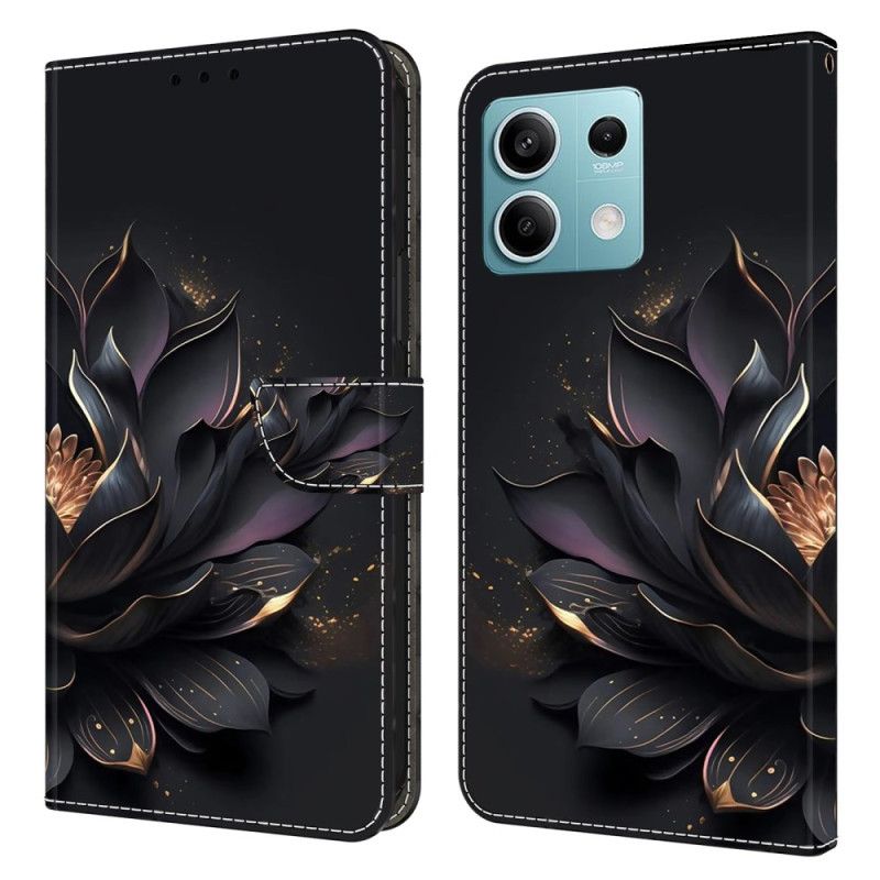 Folio-hoesje Xiaomi Redmi Note 13 5g Paarse Lotus