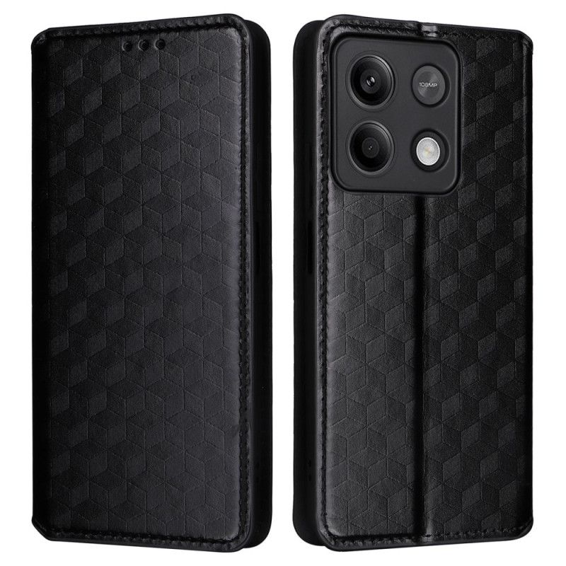 Folio-hoesje Xiaomi Redmi Note 13 5g Telefoonhoesje 3d-kubussen