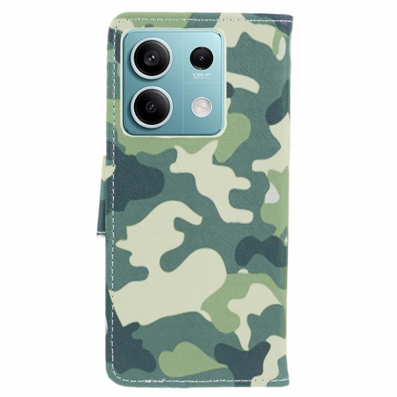 Folio-hoesje Xiaomi Redmi Note 13 5g Telefoonhoesje Camouflage