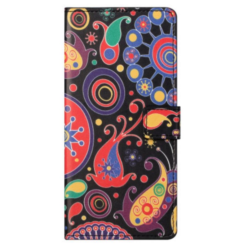 Folio-hoesje Xiaomi Redmi Note 13 5g Telefoonhoesje Galaxy-patroon