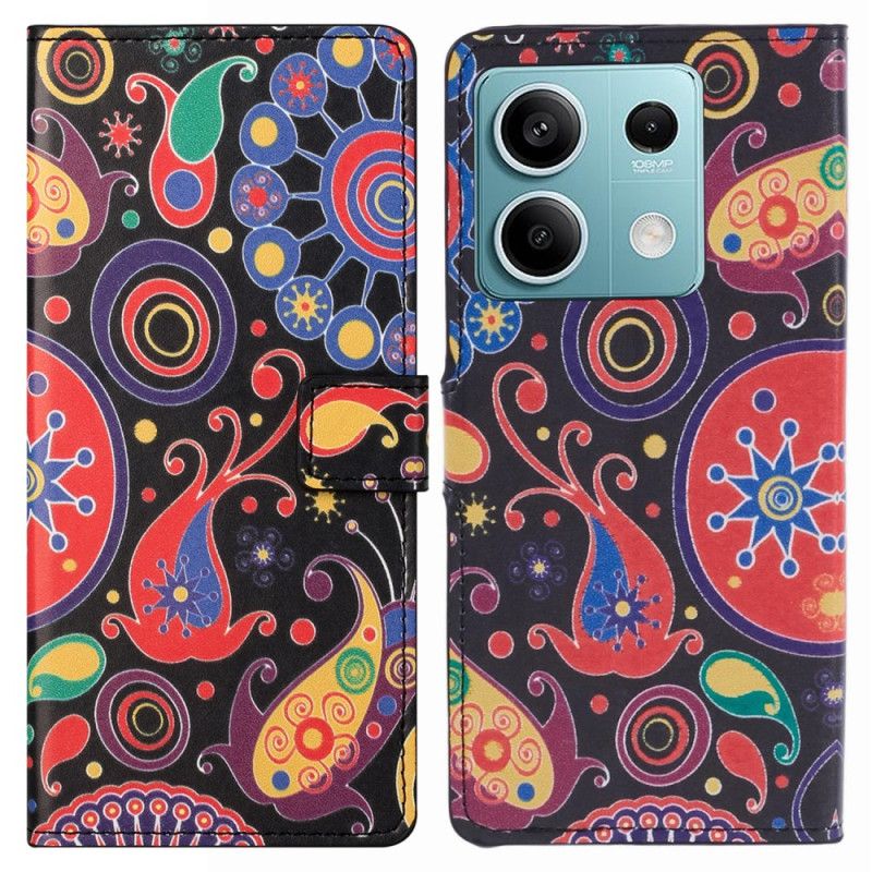 Folio-hoesje Xiaomi Redmi Note 13 5g Telefoonhoesje Galaxy-patroon