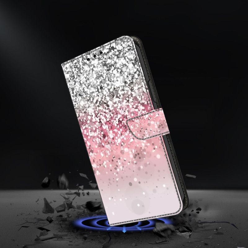 Folio-hoesje Xiaomi Redmi Note 13 5g Telefoonhoesje Verloopglitter