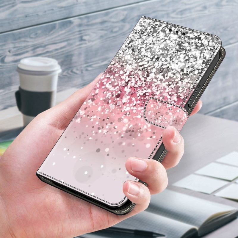 Folio-hoesje Xiaomi Redmi Note 13 5g Telefoonhoesje Verloopglitter