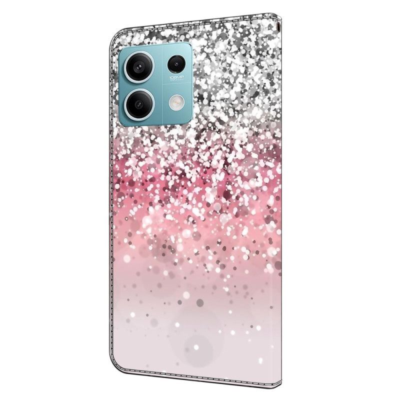 Folio-hoesje Xiaomi Redmi Note 13 5g Telefoonhoesje Verloopglitter