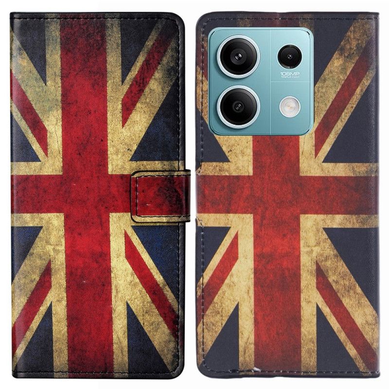 Folio-hoesje Xiaomi Redmi Note 13 5g Vintage Engelse Vlag