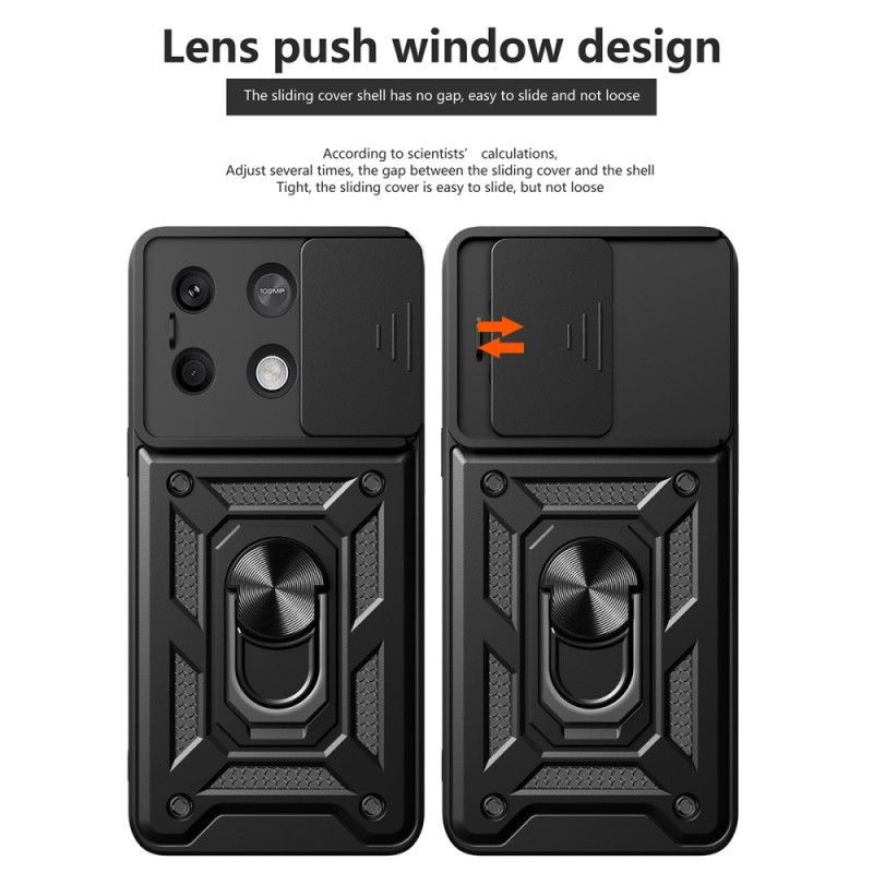 Hoesje Voor Xiaomi Redmi Note 13 5g Steunring En Schuifbescherming Voor Lens