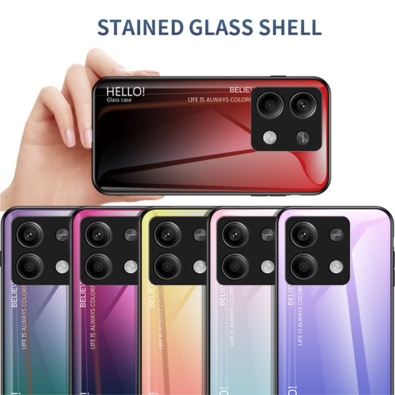 Hoesje Xiaomi Redmi Note 13 5g Kleurverloop Van Gehard Glas