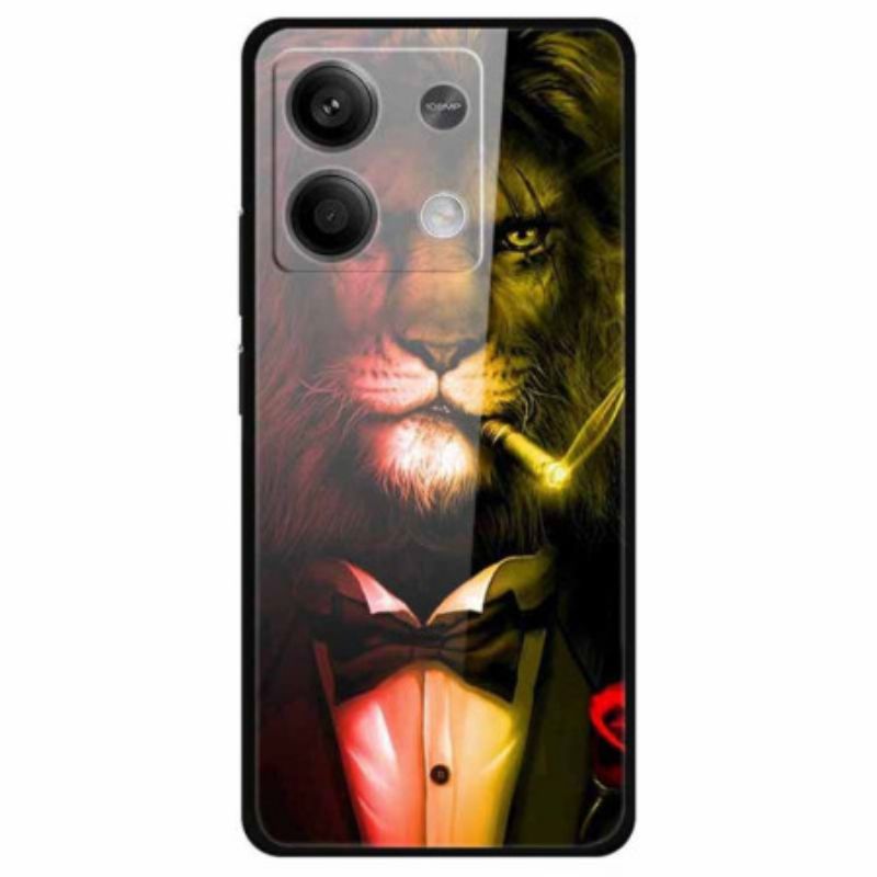 Hoesje Xiaomi Redmi Note 13 5g Leeuw Gehard Glas