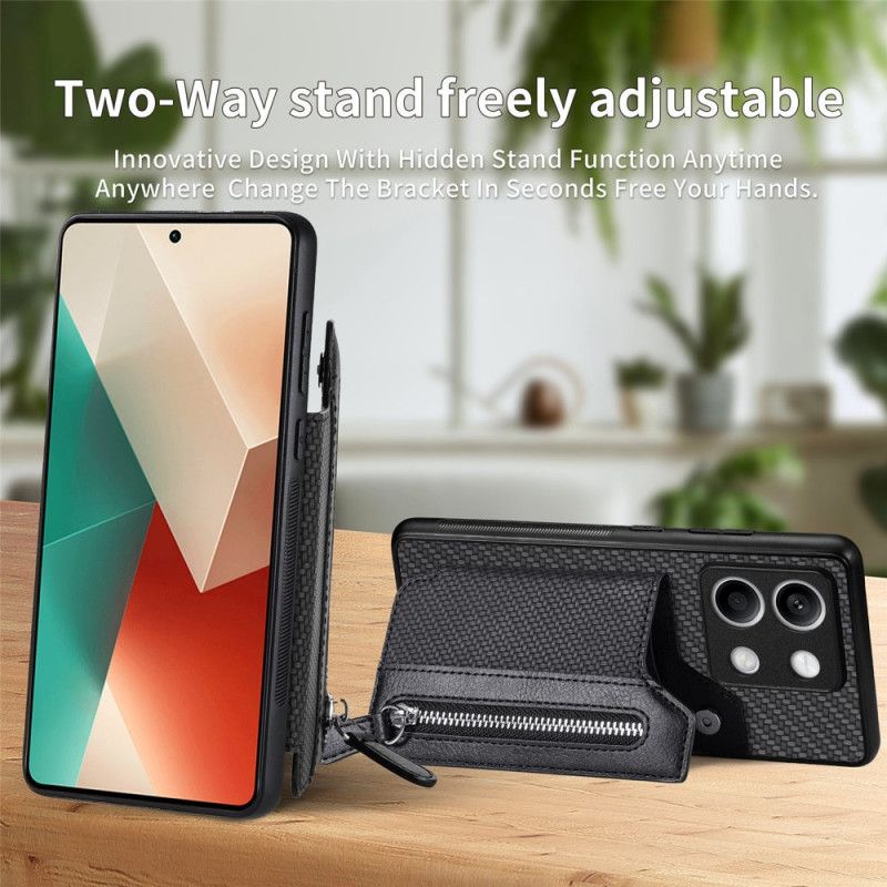 Hoesje Xiaomi Redmi Note 13 5g Portemonnee Met Ritssluiting Bescherming Hoesje