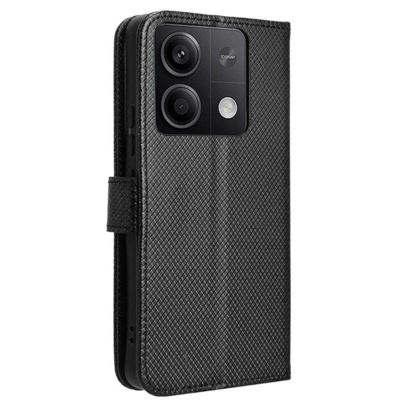 Leren Hoesje Xiaomi Redmi Note 13 5g Gestippelde Band Bescherming Hoesje