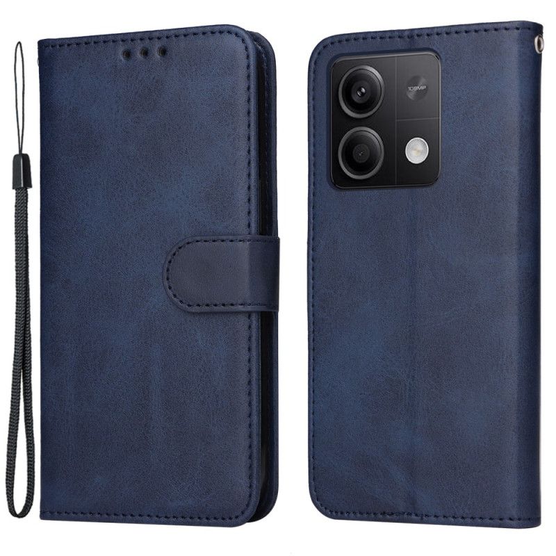 Leren Hoesje Xiaomi Redmi Note 13 5g Hoogwaardige Band Bescherming Hoesje