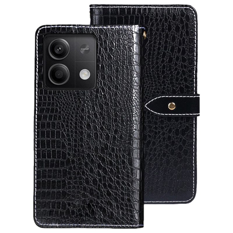 Leren Hoesje Xiaomi Redmi Note 13 5g Krokodileffect Idewei Bescherming Hoesje