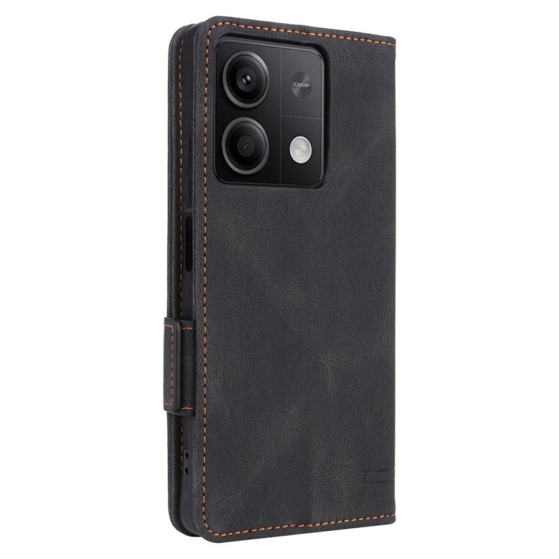 Leren Hoesje Xiaomi Redmi Note 13 5g Retro-ontwerp