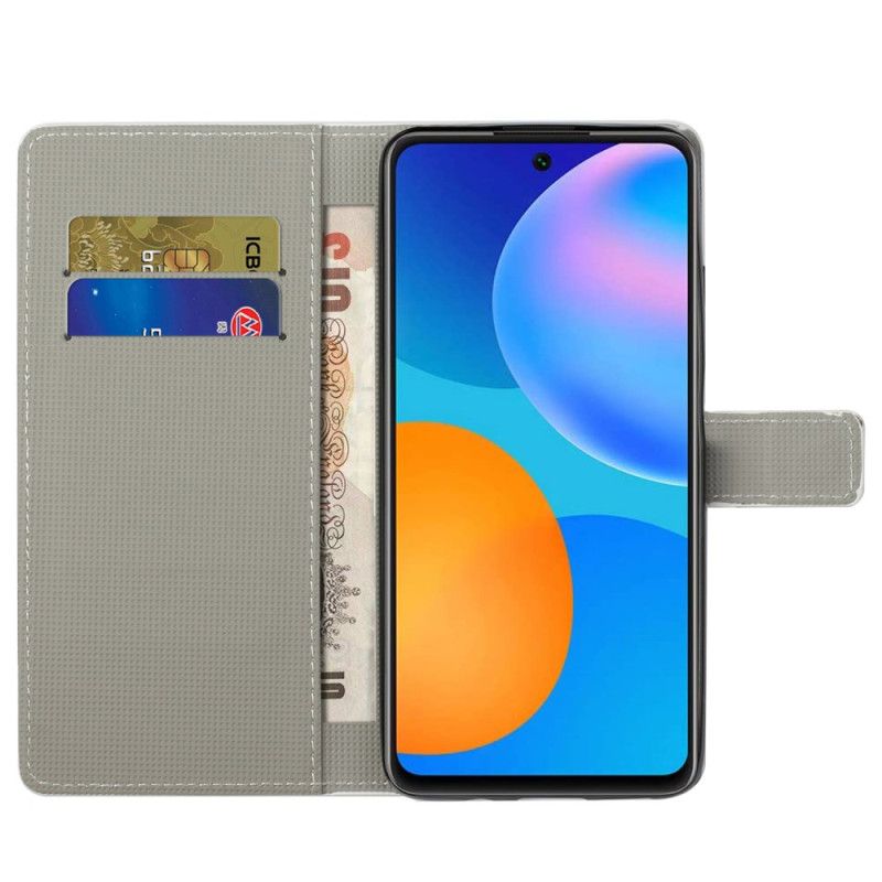 Leren Hoesje Xiaomi Redmi Note 13 5g Vintage Amerikaanse Vlag Bescherming Hoesje