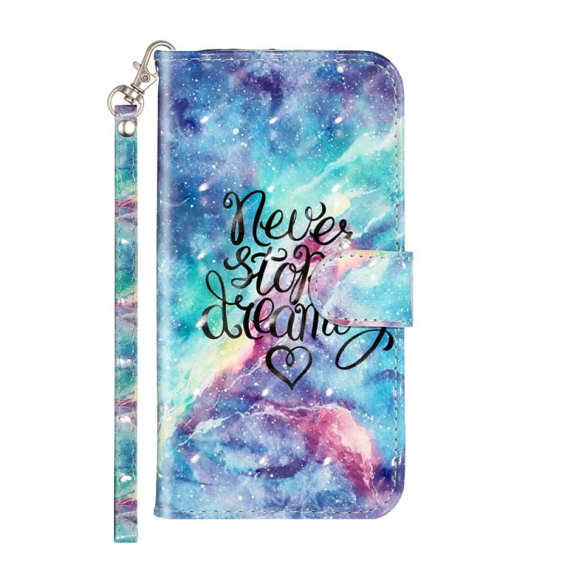 Cover Folio-hoesje iPhone XS Max Telefoonhoesje Stop Nooit Met Een String