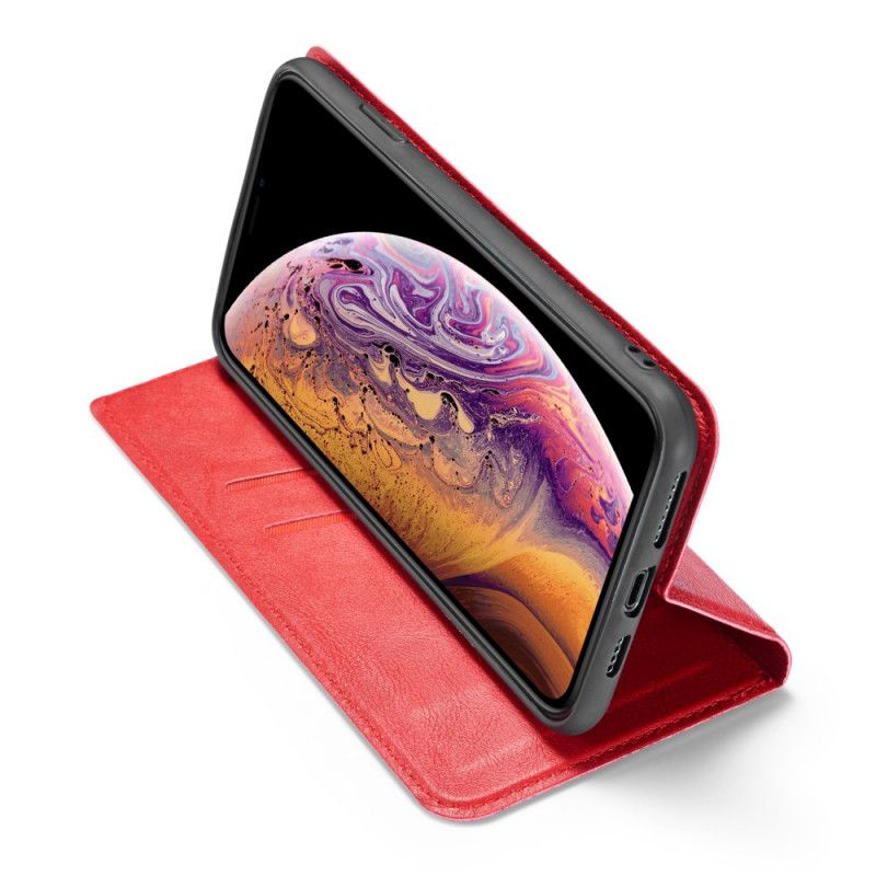 Folio-hoesje voor iPhone XS Max Rood Zwart Ultrafinesse