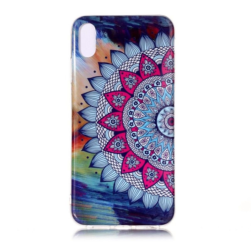 Hoesje iPhone XS Max Fluorescerende Mandala