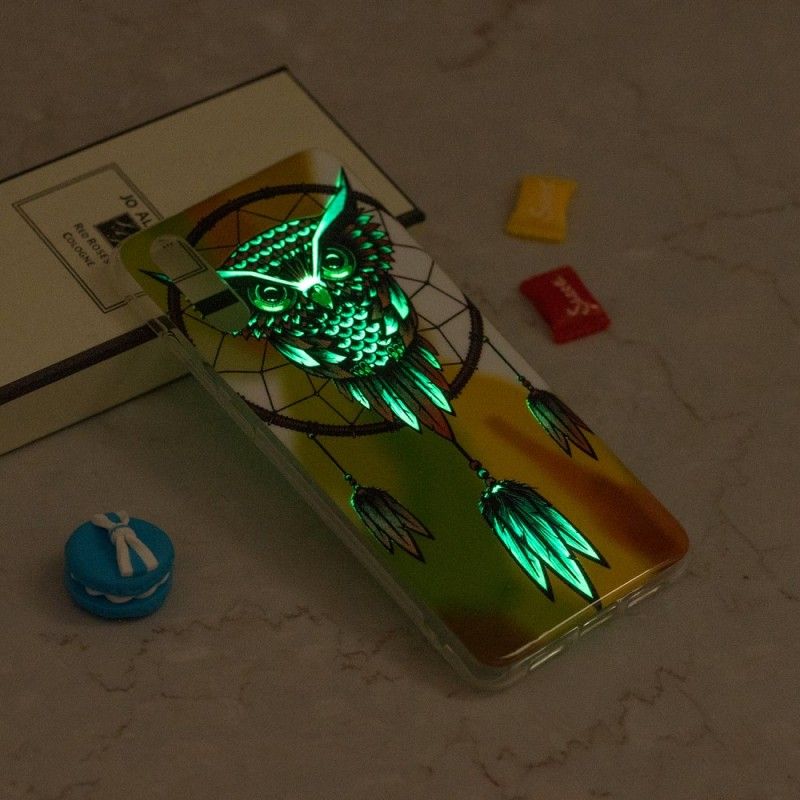 Hoesje iPhone XS Max Fluorescerende Uil Dromenvanger