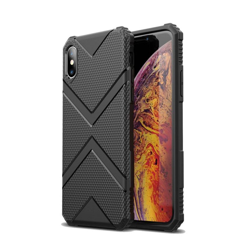 Hoesje iPhone XS Max Groen Zwart Schild