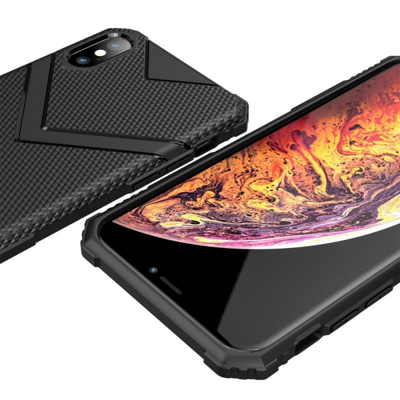 Hoesje iPhone XS Max Groen Zwart Schild