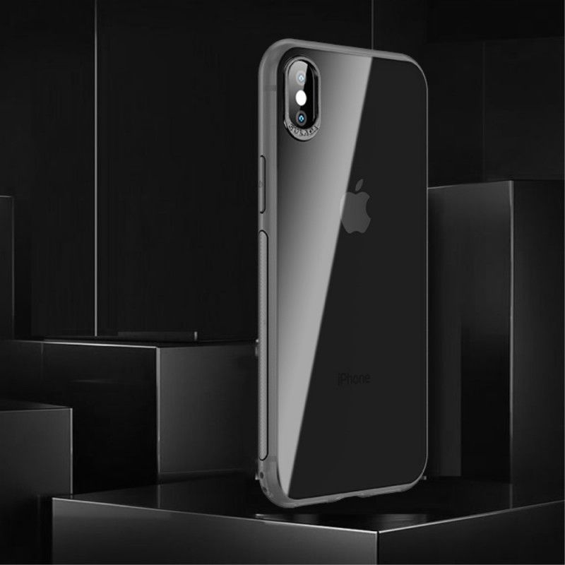 Hoesje iPhone XS Max Groen Zwart Shield-Serie Sulada Lensbescherming