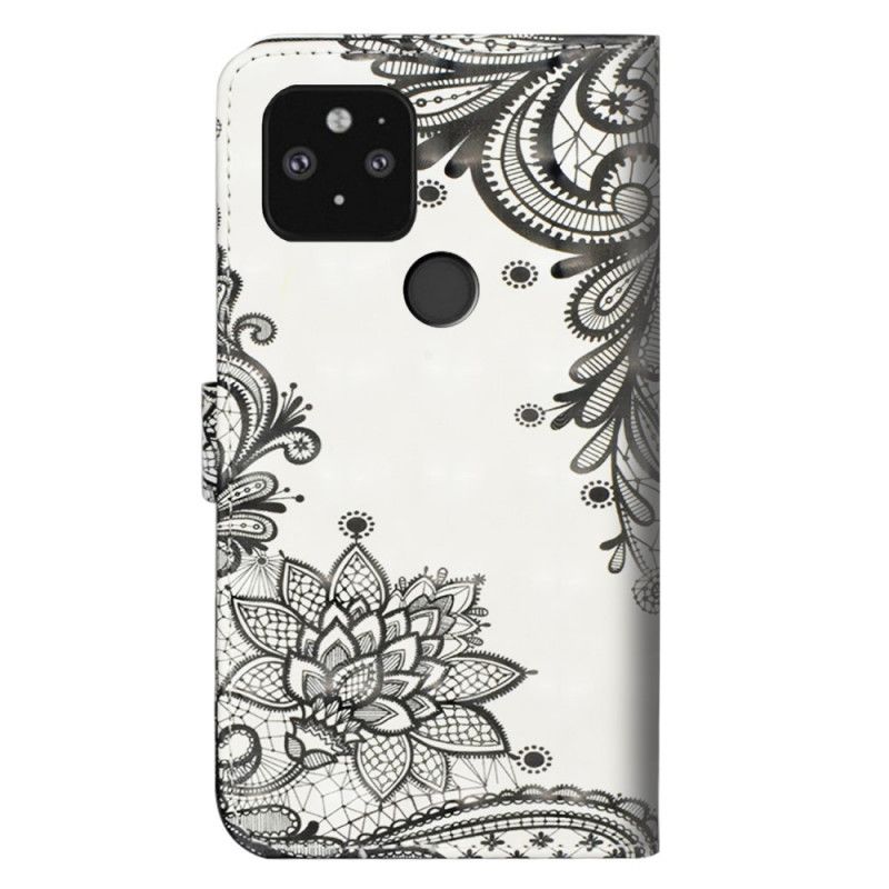 Leren Hoesje Google Pixel 5 Kanten Mandala