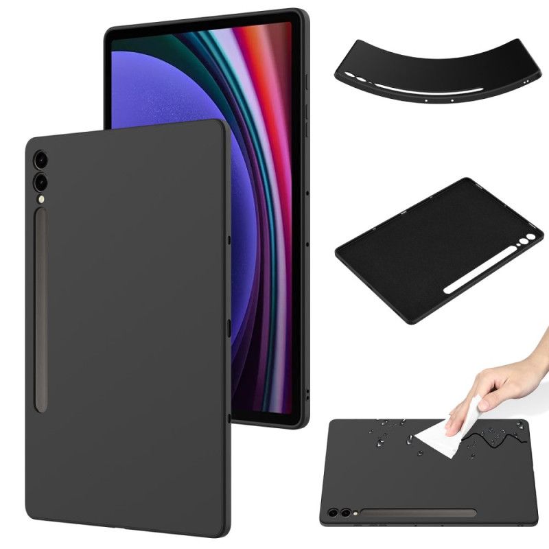 Case Hoesje Samsung Galaxy Tab S9 Plus Telefoonhoesje Vloeibare Siliconen