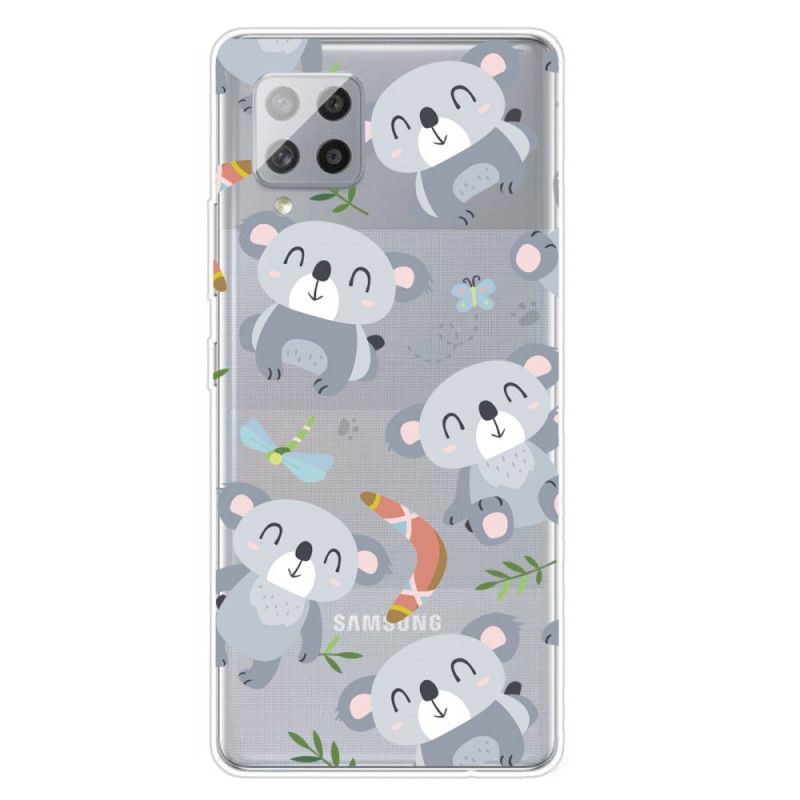 Case Hoesje Samsung Galaxy A42 5G Telefoonhoesje Schattige Koala'S