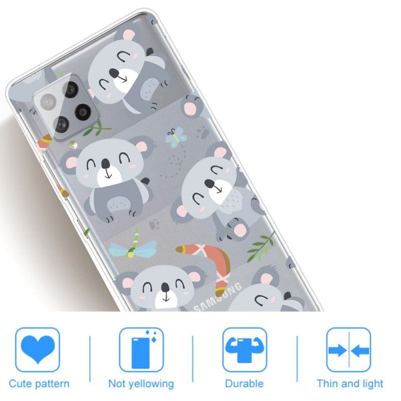 Case Hoesje Samsung Galaxy A42 5G Telefoonhoesje Schattige Koala'S