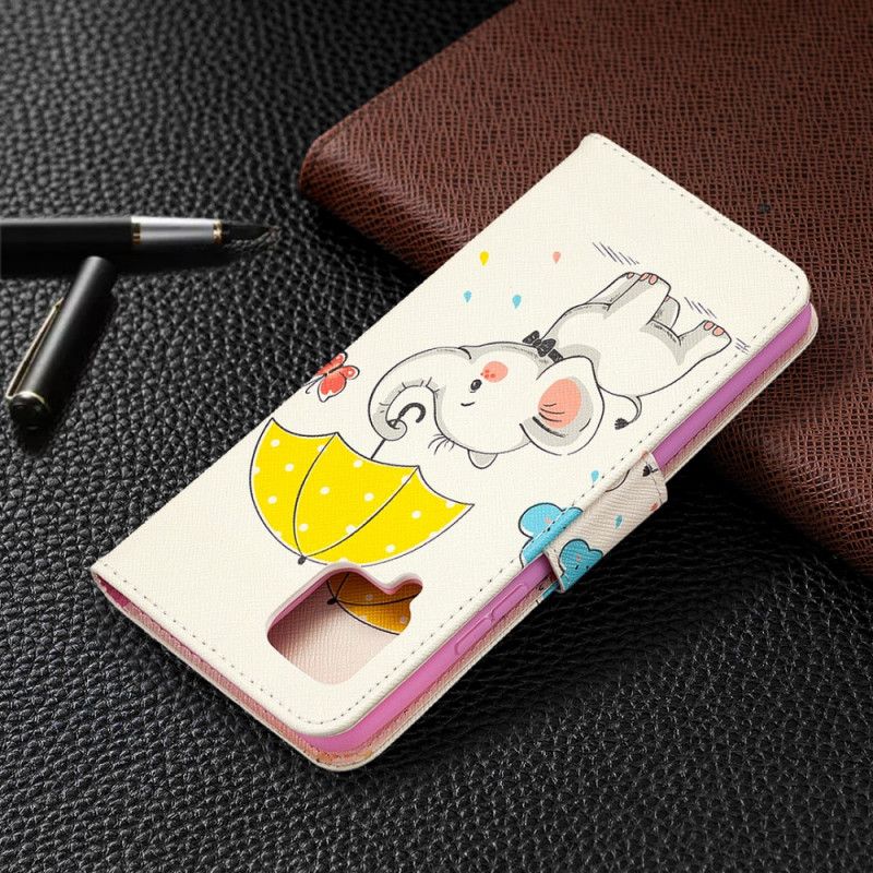 Cover Folio-hoesje Samsung Galaxy A42 5G Telefoonhoesje Babyolifant