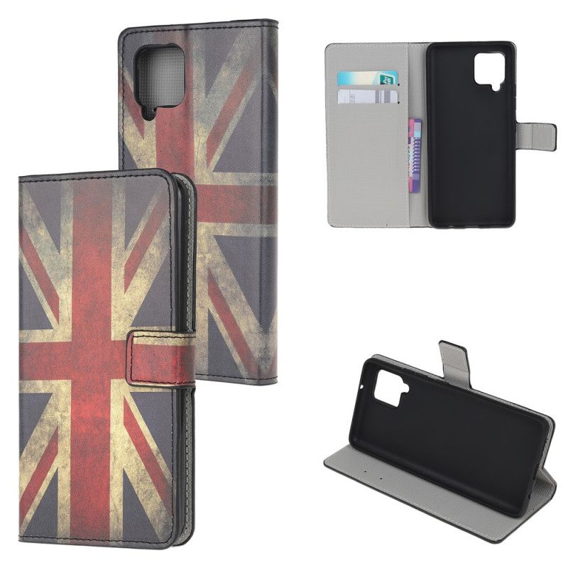 Cover Folio-hoesje Samsung Galaxy A42 5G Telefoonhoesje Engelse Vlag