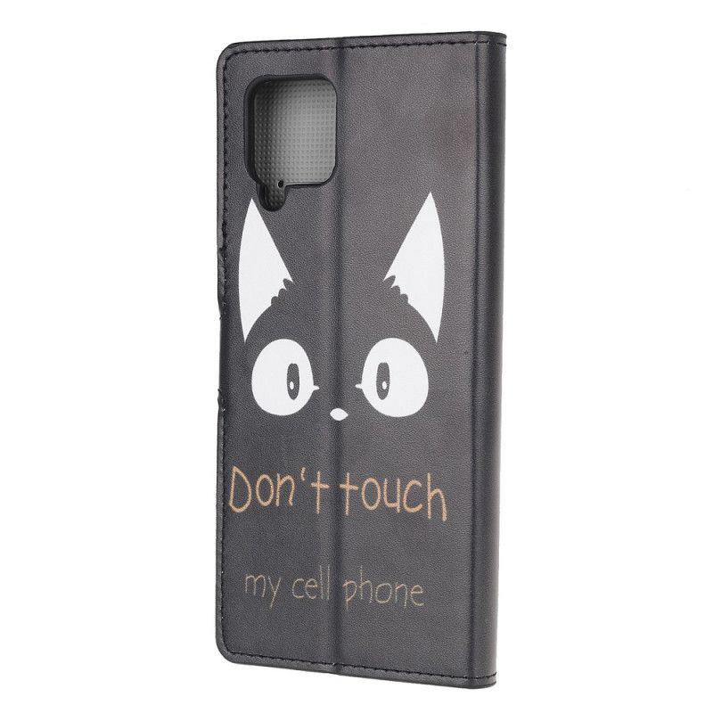 Cover Folio-hoesje Samsung Galaxy A42 5G Telefoonhoesje Raak Mijn Mobiele Telefoon Niet Aan