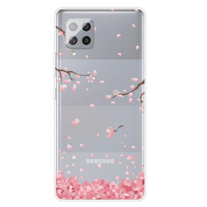 Cover Hoesje Samsung Galaxy A42 5G Telefoonhoesje Bloeiende Takken