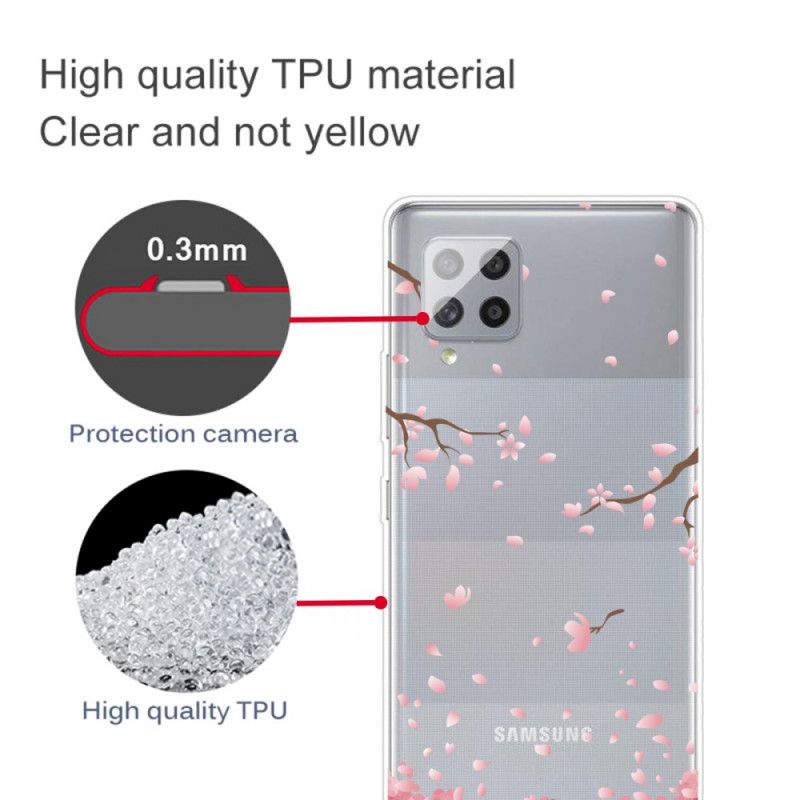 Cover Hoesje Samsung Galaxy A42 5G Telefoonhoesje Bloeiende Takken