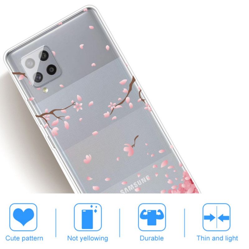 Cover Hoesje Samsung Galaxy A42 5G Telefoonhoesje Bloeiende Takken