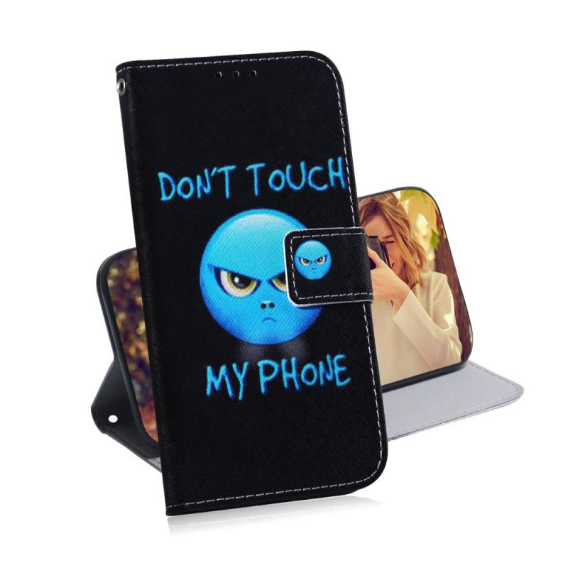 Flip Case Leren Samsung Galaxy A42 5G Emoji-Telefoon