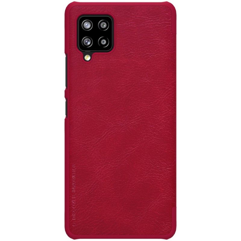 Folio-hoesje Samsung Galaxy A42 5G Rood Zwart Nillkin Qin-Reeks