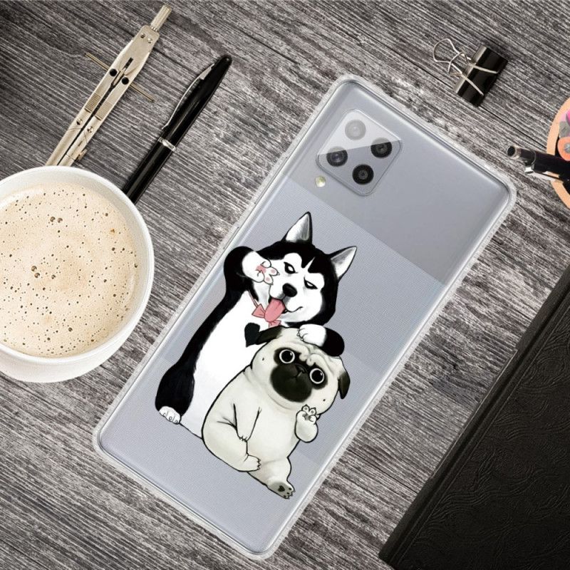 Hoesje Samsung Galaxy A42 5G Grappige Honden