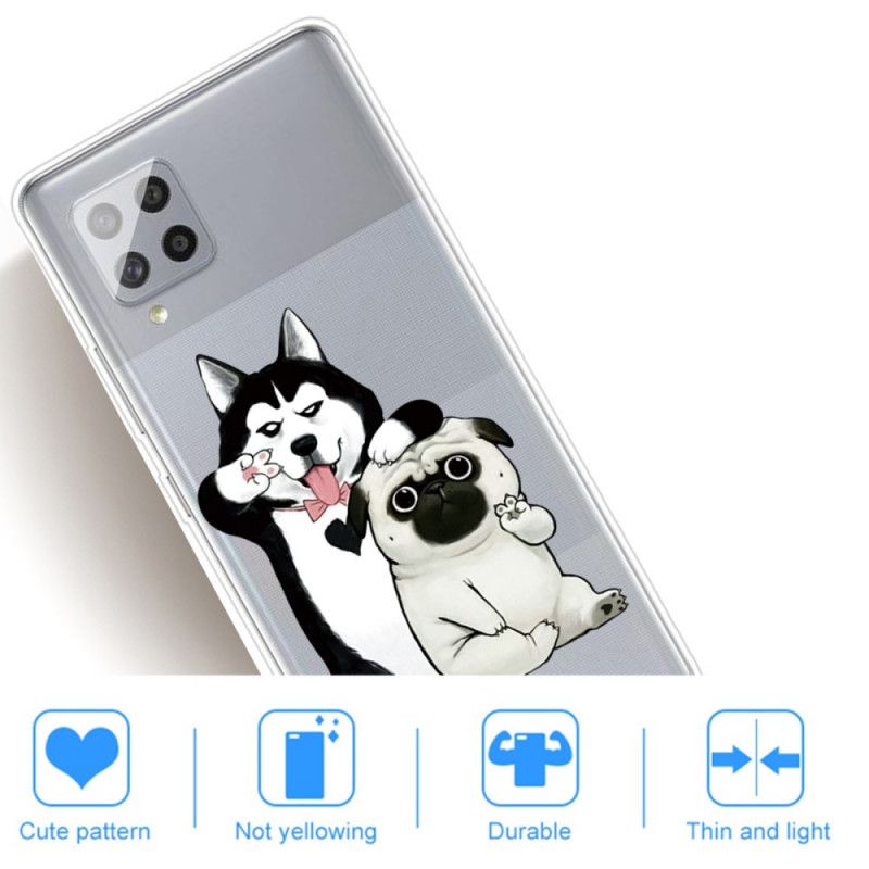 Hoesje Samsung Galaxy A42 5G Grappige Honden