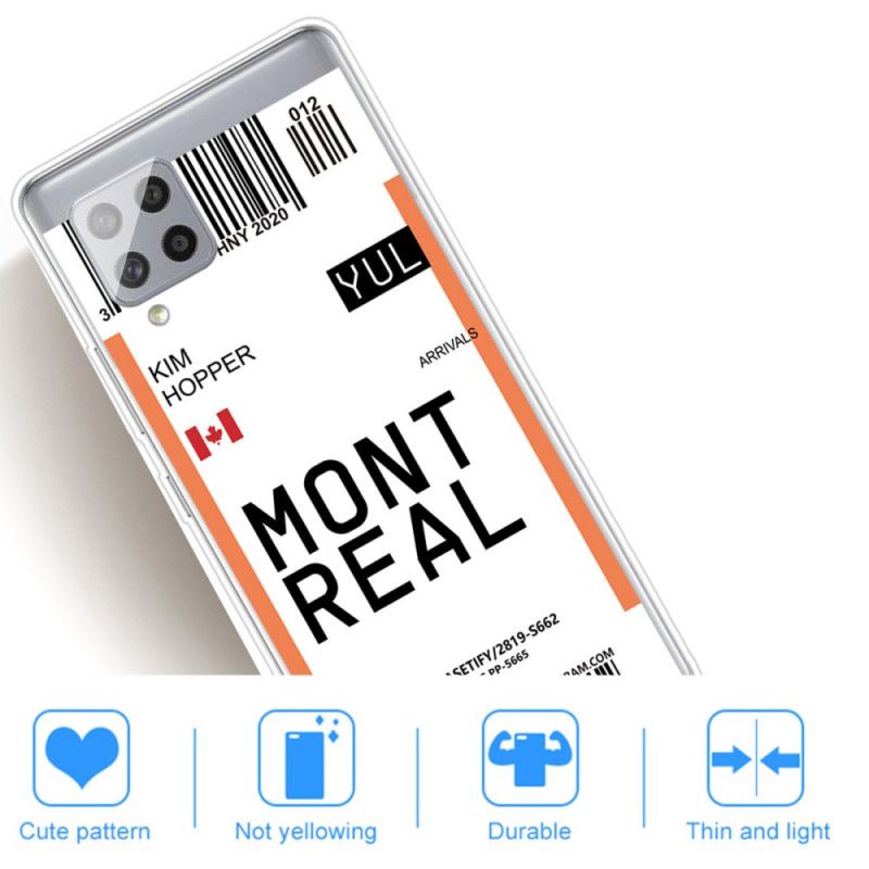Hoesje Samsung Galaxy A42 5G Instapkaart Naar Montreal