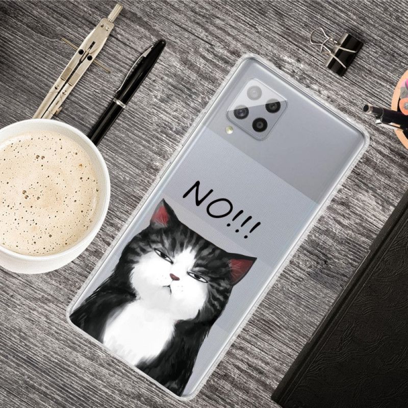 Hoesje Samsung Galaxy A42 5G Telefoonhoesje De Kat Die Nee Zegt