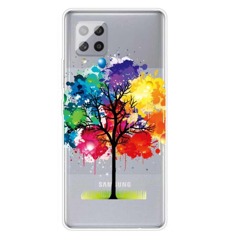 Hoesje Samsung Galaxy A42 5G Transparante Aquarelboom