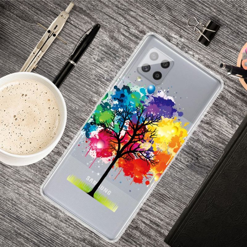 Hoesje Samsung Galaxy A42 5G Transparante Aquarelboom