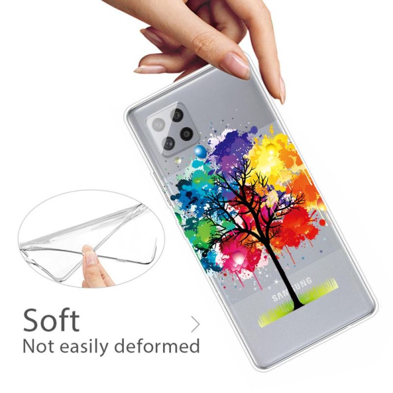 Hoesje Samsung Galaxy A42 5G Transparante Aquarelboom