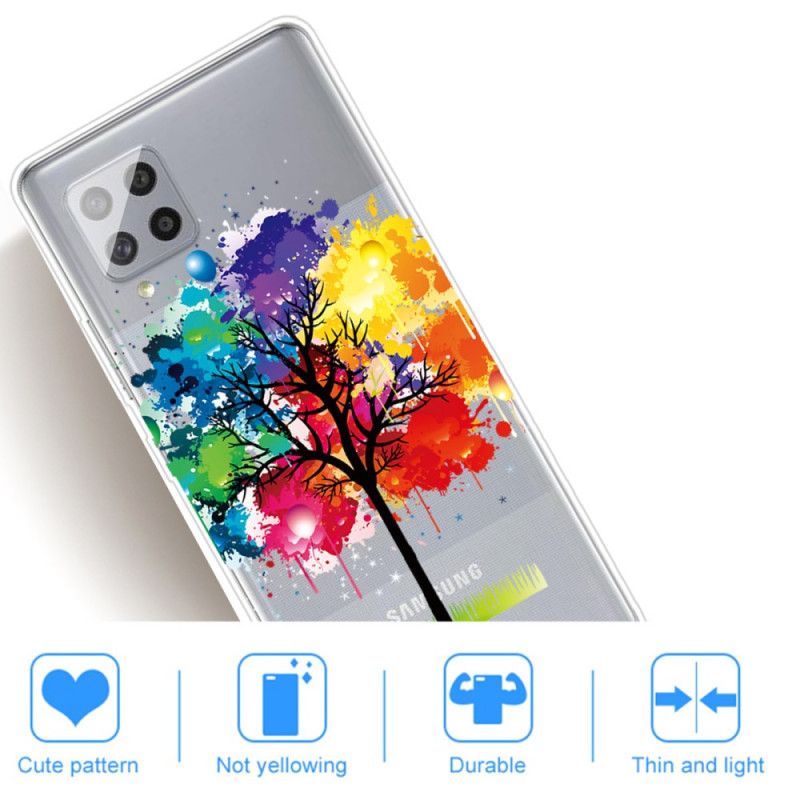 Hoesje Samsung Galaxy A42 5G Transparante Aquarelboom