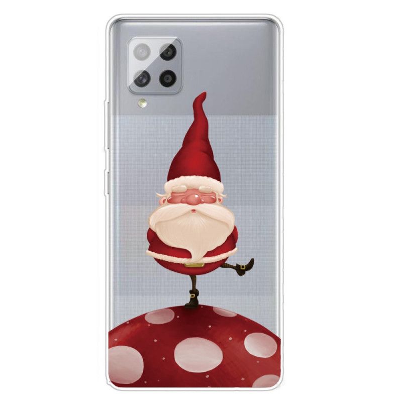 Hoesje voor Samsung Galaxy A42 5G Bruin Rood Kerst