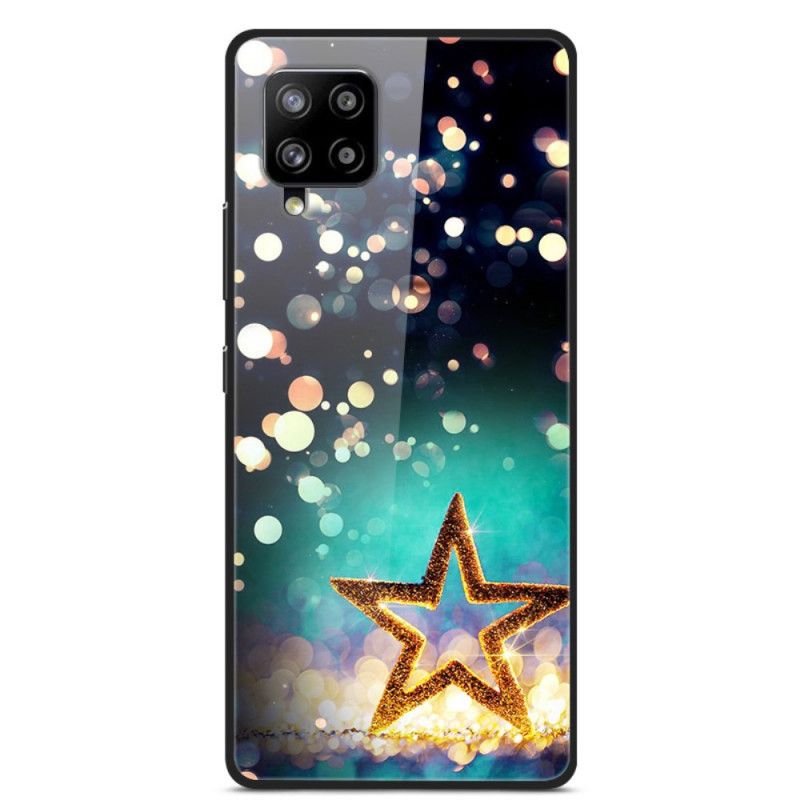 Hoesje voor Samsung Galaxy A42 5G Ster Gehard Glas